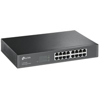 TP-Link TL-SG1016D Non gestito Gigabit Ethernet (10/100/1000) Nero, Interruttore marrone, Non gestito, Gigabit Ethernet (10/100/1000), Full duplex, Montaggio rack, Vendita al dettaglio