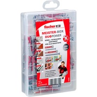fischer Scatola Meister DUOPOWER corta / lunga + vite, Tassello grigio chiaro/Rosso