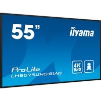iiyama LH5575UHS-B1AG, Public Display Nero (opaco)