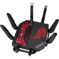 ASUS ROG Rapture GT-BE19000 router wireless Multi-Gigabit Ethernet Tri-band (2,4 GHz/5 GHz/6 GHz) Nero, Rosso Wi-Fi 7 (802.11be), Tri-band (2,4 GHz/5 GHz/6 GHz), Collegamento ethernet LAN, Nero, Rosso, Router da tavolo
