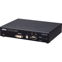 ATEN Trasmettitore KVM over IP DVI-I a display singolo con accesso Internet Trasmettitore, Cablato, 0,00006 MHz, 1920 x 1200 Pixel, Nero, Metallo