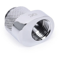Alphacool Eiszapfen 8mm raccordo offset G1/4 maschio a G1/4 femmina, Connessione argento
