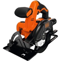 BLACK+DECKER BDCCS18N 14 cm Nero, Rosso 3700 Giri/min, Sega circolare arancione /Nero, Nero, Rosso, 14 cm, 3700 Giri/min, 4,3 cm, 1,27 cm, 87 dB
