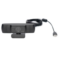 Digitus DA-71901 webcam 2,1 MP 1920 x 1080 Pixel USB 2.0 Nero Nero, 2,1 MP, 1920 x 1080 Pixel, 30 fps, 640x480@30fps,1280x720@30fps,1920x1080@30PsF, 720p,1080p, 90°