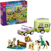 LEGO Friends cavallo e puledro con rimorchio per cavalli, Giochi di costruzione 