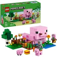 Minecraft 21268 La Casa del Maialino, Gioco di Ruolo Bambini 7+ con Personaggi, Animali Giocattolo e Fattoria da Costruire, Giochi di costruzione