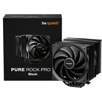 be quiet! Pure Rock Pro 3 Black Processore Raffreddatore d'aria 12 cm Nero 1 pz, raffreddamento CPU Nero, Raffreddatore d'aria, 12 cm, 2000 Giri/min, 101,2 m³/h, Nero