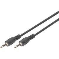 Digitus Cavo di collegamento audio 3,5 mm jack, stereo Nero