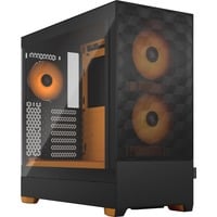 Fractal Design Pop Air Tower Nero, Arancione Nero/Orange, Tower, PC, Nero, Arancione, ATX, micro ATX, Mini-ITX, Acciaio, Vetro temperato, Multi