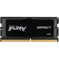 Kingston FURY FURY 32 GB 4800 MT/s DDR5 CL38 SODIMM Impact, Memoria Nero, 32 GB, 1 x 32 GB, 262-pin SO-DIMM