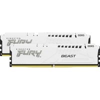 Kingston FURY FURY Beast 64 GB 5200 MT/s DDR5 CL40 DIMM (Kit da 2) White XMP, Memoria bianco, 64 GB, 2 x 32 GB, DDR5, 288-pin DIMM