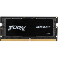 Kingston FURY FURY Impact memoria 32 GB 1 x 32 GB DDR5 4800 MHz Nero, 32 GB, 1 x 32 GB, DDR5, 4800 MHz, 262-pin SO-DIMM
