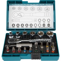 Makita Set di cricchetto e punte, 21 pezzi, Set di bit 