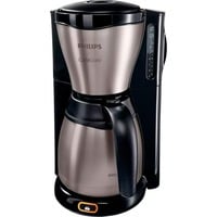 Philips HD7548 Macchina da caffè con filtro 1,2 L, Macchina fa filtro Nero/in acciaio inox, Macchina da caffè con filtro, 1,2 L, Caffè macinato, 1000 W, Nero, Metallico