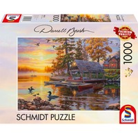 Schmidt Spiele Casa delle barche con canoe, Puzzle 