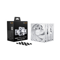 be quiet! Pure Wings 3 120 mm PWM Reverse Triple Pack White Case per computer Ventilatore 12 cm Bianco 3 pz, Ventola bianco, Ventilatore, 12 cm, 1500 Giri/min, 80 m³/h, Bianco