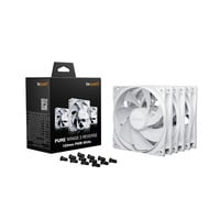 be quiet! Pure Wings 3 120mm | PWM Reverse White Triple-Pack Case per computer Ventilatore 12 cm Bianco 3 pz, Ventola bianco, Ventilatore, 12 cm, 1500 Giri/min, 80 m³/h, Bianco