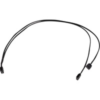 Alphacool Splitter a Y cavo aRGB 3 pin a 2x 3 pin, 60 cm, Cavo a Y Nero