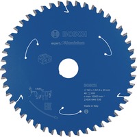 Bosch 2608644536 Kreissägeblatt 140 x 20 mm Zähneanzahl 48 1 St. lama circolare 14 cm 1 pz, Lama per sega Punta a carburo di tungsteno (TCT), Alluminio, 14 cm, 2 cm, 10000 Giri/min, Bosch