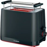 Bosch TAT3M123 Tostapane compatto MyMoment Nero Nero, 2 fetta/e, Nero, Plastica, Manopola, 950 W, 220 - 240 V