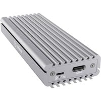 ICY BOX IB-1817MA-C31 Box esterno SSD Argento M.2, Disk enclosure alluminio, Box esterno SSD, M.2, PCI Express 3.0, 10 Gbit/s, Collegamento del dispositivo USB, Argento