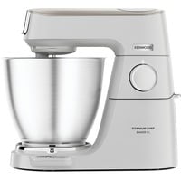 Kenwood Titanium Chef Baker XL Planetaria KVL65.001WH, Robot da cucina bianco, 7 L, Bianco, Manopola, Miscelatura, Acciaio inox, Metallo