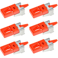 SMARTKEEPER ESSENTIAL LAN Cable Grip, 6 pezzi, Supporto rosso