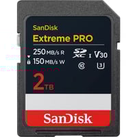 SanDisk Extreme PRO® SDHC™- en SDXC™ UHS-I-kaart - 2 TB, Scheda di memoria Nero