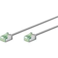 goobay Cavo patch ultraflessibile Cat.8.1 slim, U/FTP grigio