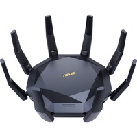 ASUS RT-AX89X AX6000 AiMesh router wireless Ethernet Dual-band (2.4 GHz/5 GHz) Nero Nero/Oro, Wi-Fi 6 (802.11ax), Dual-band (2.4 GHz/5 GHz), Collegamento ethernet LAN, 3G, Nero, Router da tavolo