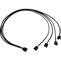 Alphacool Splitter a Y cavo aRGB 3 pin a 4x 3 pin, 60 cm, Cavo a Y Nero