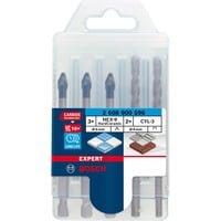 Bosch EXPERT HEX-9 HardCeramic Set di punte per trapano 5 pz, Drill bit set Trapano, Set di punte per trapano, 6 mm, 100 mm, Ceramica dura, 6 cm