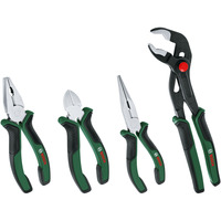 Bosch Set di pinze, 4 pezzi, Set pinze verde/Nero