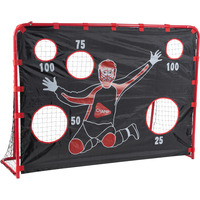 HUDORA Porta da floorball con parete di tiro, Porta di hockey rosso