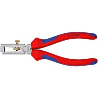 KNIPEX KP-1102160 Pinze spellacavi Isolante di protezione, 165 g, Blu, Rosso