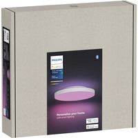 Philips Hue Hue White & Color Ambiance Lampada da soffitto Datura, piccola, Luce LED bianco, Philips Hue White and Color ambiance Plafoniera Datura piccola, Lampada a soffitto intelligente, Bluetooth/Zigbee, Bianco, Sintetico, Multi, 2000 K