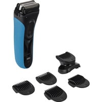 Procter & Gamble Series 3 3010BT, Rasoio Nero/Blu, Rasoio, Nero, Blu, Batteria, Batteria integrata, 45 min, 1 h