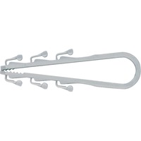 fischer Anello per cavi Steckfix SF plus LS 3/13, Fascetta stringitubo grigio chiaro