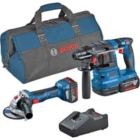 Bosch 2-tlg. Kit 18V Batteria, Set di strumenti blu, SDS plus, 1,9 J, 4675 bpm, 1050 Giri/min, 11000 Giri/min, 12,5 cm