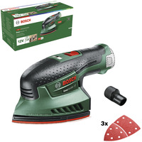 Bosch EasySander 12 Levigatrice multiuso 22000 Giri/min 22000 OPM, Multi Sander verde/Nero, Levigatrice multiuso, Velcro, 22000 Giri/min, 11000 OPM, 22000 OPM, 1,2 mm