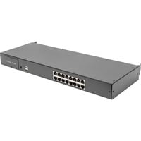 Digitus Switch KVM CAT 5 16 porte Nero