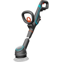 GARDENA Pulitore multiuso a batteria AquaBrush Compact 18V P4A solo, Detergente per pavimenti duri grigio/Turchese