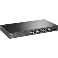 TP-Link Omada TL-SG2428P Gestito L2/L2+ Gigabit Ethernet (10/100/1000) Supporto Power over Ethernet (PoE) 1U Nero, Interruttore Gestito, L2/L2+, Gigabit Ethernet (10/100/1000), Supporto Power over Ethernet (PoE), Montaggio rack, 1U