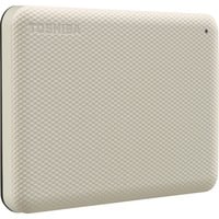 Toshiba Canvio Advance disco rigido esterno 4000 GB Bianco, Hard-disk beige, 4000 GB, 2.5", 2.0/3.2 Gen 1 (3.1 Gen 1), Bianco