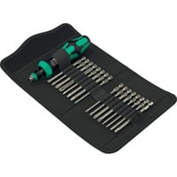Wera Kraftform Kompakt 60 RA-R Imperial 1, Set di bit Nero/Verde