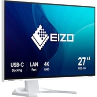 EIZO FlexScan EV2740X-WT Monitor PC 68,6 cm (27") 3840 x 2160 Pixel 4K Ultra HD LCD Bianco, Monitor LED bianco, 68,6 cm (27"), 3840 x 2160 Pixel, 4K Ultra HD, LCD, 5 ms, Bianco