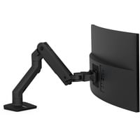 Ergotron HX Series 45-475-224 supporto da tavolo per Tv a schermo piatto 124,5 cm (49") Nero Scrivania, Base per monitor Nero, Morsa, 19,1 kg, 61 cm (24"), 124,5 cm (49"), 100 x 100 mm, Nero