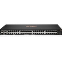 Hewlett Packard Enterprise Aruba 6100 48G 4SFP+ Gestito L3 Gigabit Ethernet (10/100/1000) 1U Nero, Interruttore Gestito, L3, Gigabit Ethernet (10/100/1000), Montaggio rack, 1U