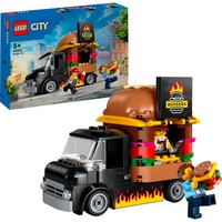 LEGO City 60404 Furgone degli Hamburger Giocattolo, Veicolo per Bambini da 5+, Camion Food Truck con Accessori e 2 Minifigure, Giochi di costruzione Veicolo per Bambini da 5+, Camion Food Truck con Accessori e 2 Minifigure, Set da costruzione, 5 anno/i, Plastica, 194 pz, 372 g