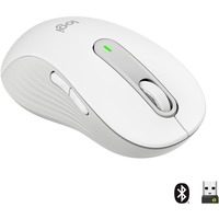 Logitech Signature M650 mouse Mancino RF senza fili + Bluetooth Ottico 2000 DPI bianco, Mancino, Ottico, RF senza fili + Bluetooth, 2000 DPI, Bianco